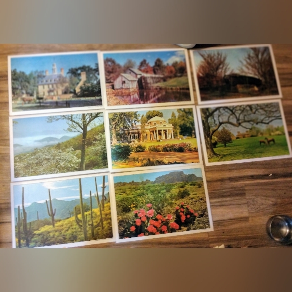 Set of 8 Virginia Scenery Reversible  Placemats